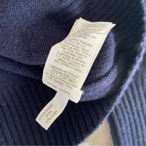 J. Crew Crewneck sweater in supersoft lambswool blend navy size Large - Picture 7 of 7